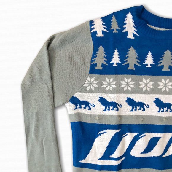 Nfl Sweaters Detroit Lions Light Up Led Ugly Sweater Poshmark Nfl Sweaters Detroit Lions Light Up Led Ugly Sweater Poshmark